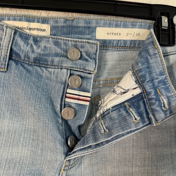 Pilcro & The Letterpress Hyphen Jeans Women's 28 Boyfriend Cropped Patchwork - Picture 4 of 9